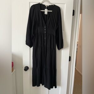 Marine Layer Elegant Black Women's Dress